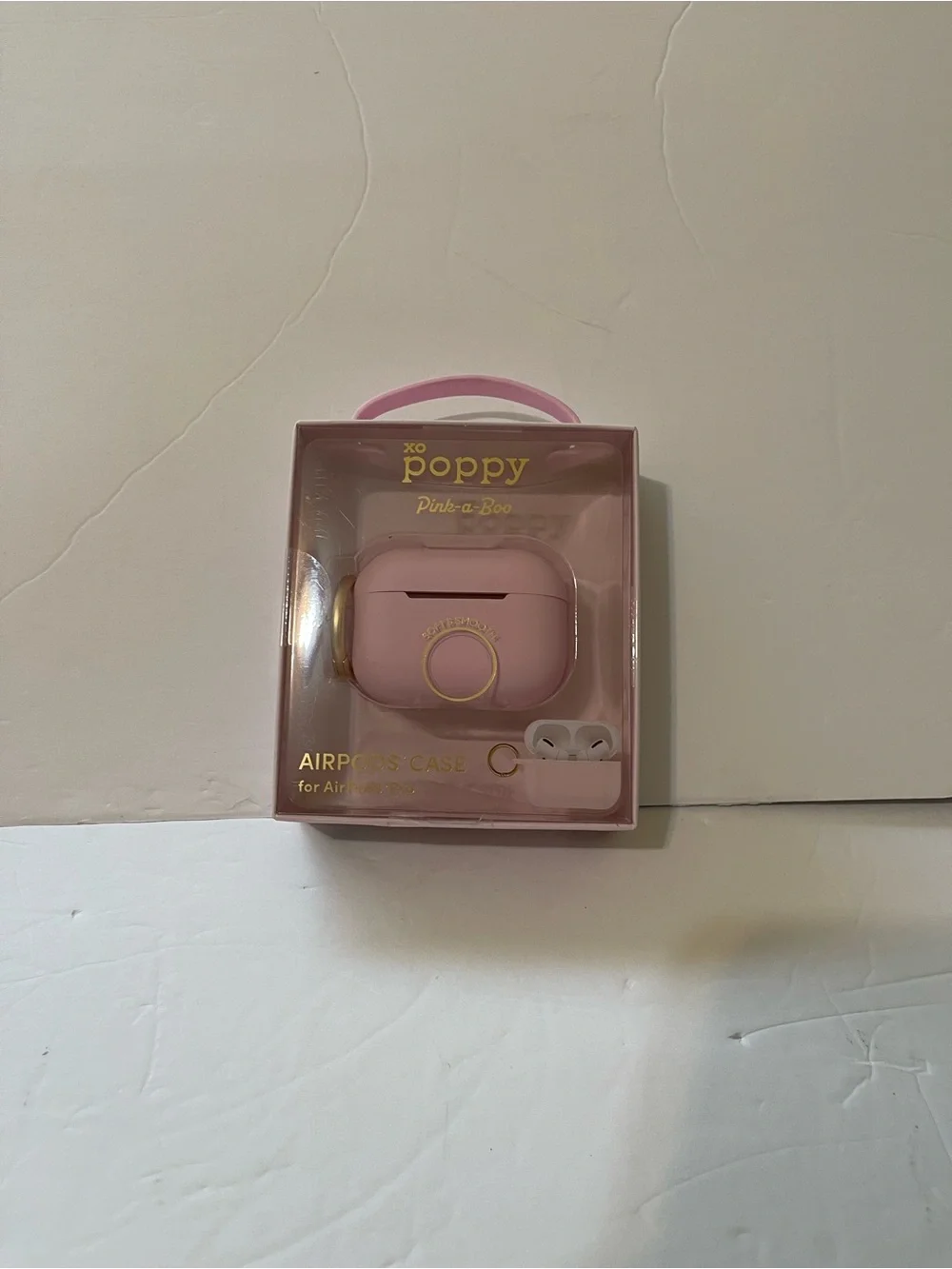 XO Poppy “Pink-A-Boo” AirPods Pro 1 & 2 Case - NWT **